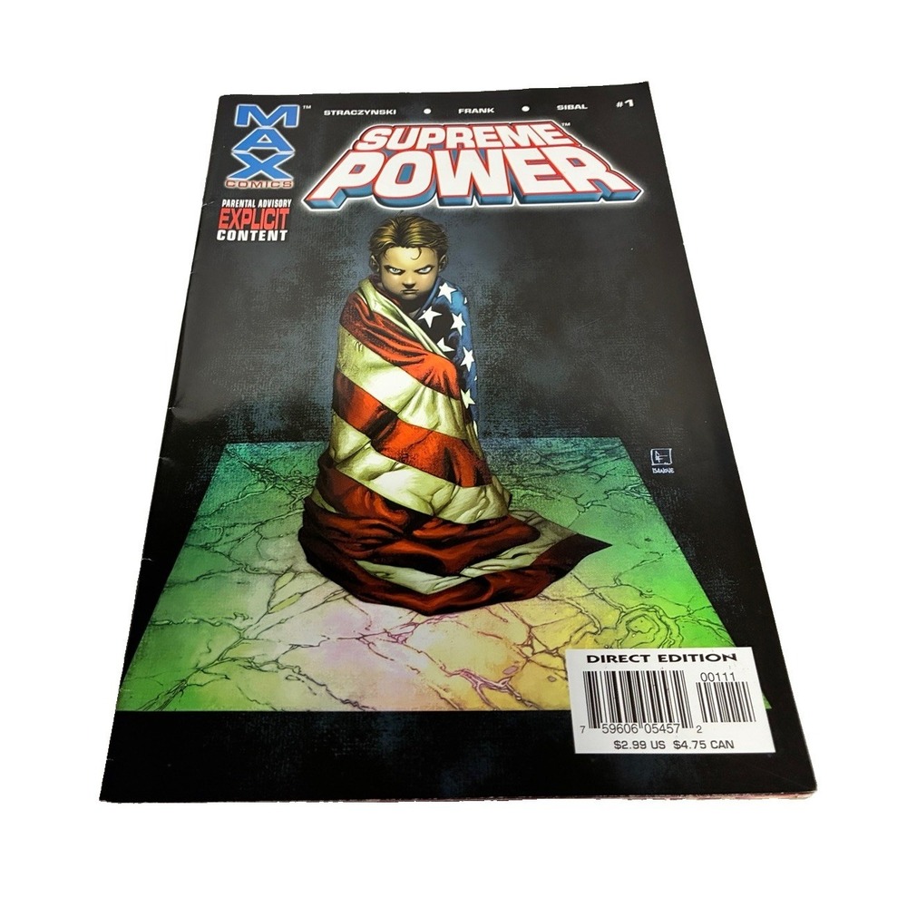Supreme Power #1 2003 Marvel MAX J Michael Straczynski Gary Frank Direct Edition